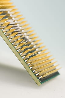 Cpu, Processor, Macro, Pen, Pin, computer, electronics, data processing HD wallpaper
