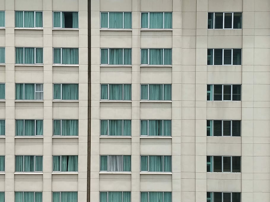 white concrete high rise building, architectural photography of white building HD wallpaper
