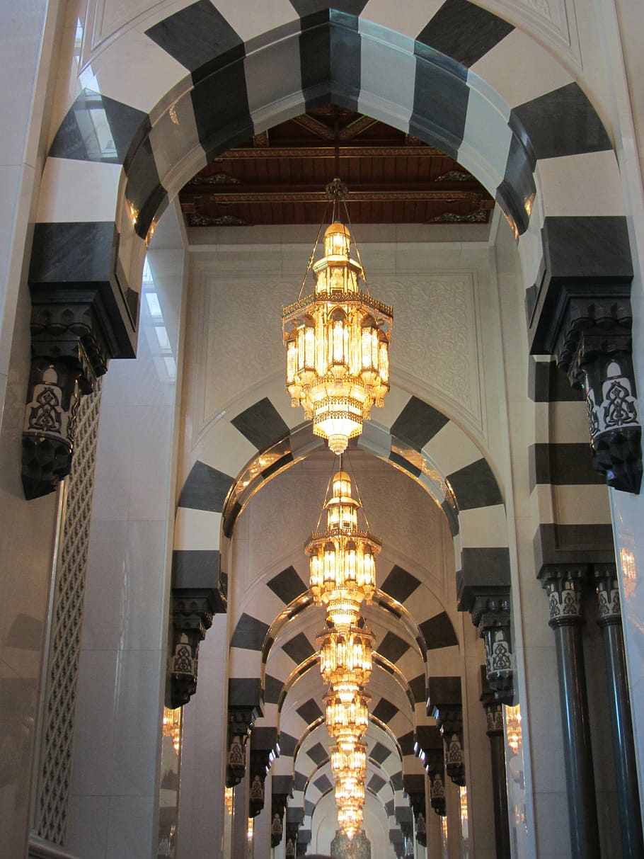 oman, mosquee, arabic, built structure, architecture, low angle view HD wallpaper