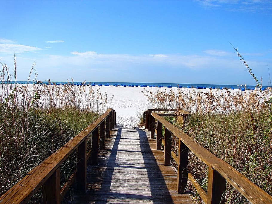 Ocean, Water, Sand, Beach, Sun, Sky, clouds, nature, sea, cloud - sky HD wallpaper