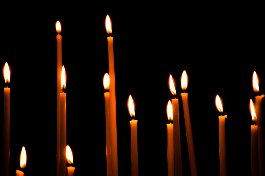 light, candles, time, reflection, fire, burning, fire - natural phenomenon HD wallpaper