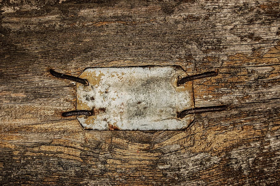 gray and brown wooden board, rust, old, nails, texture, the background HD wallpaper
