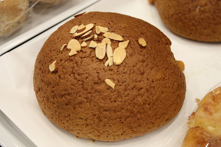bread, dessert, food, food and drink, baked, freshness, indoors HD wallpaper