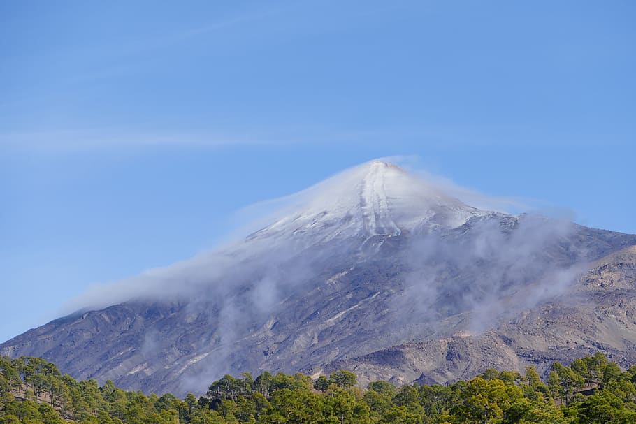 mountain, nature, teide, scenics - nature, sky, beauty in nature HD wallpaper