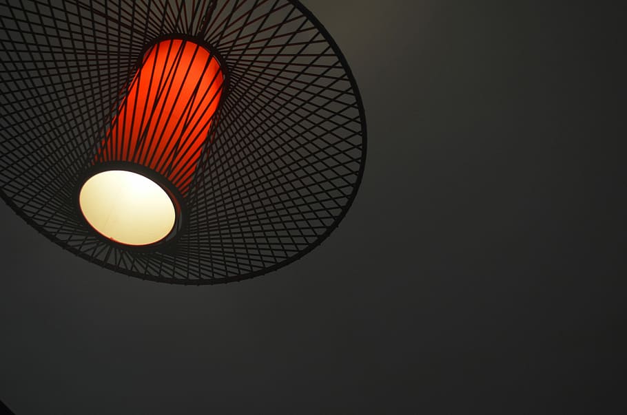 Atmosphere, Lamp, Dark Corner, black background, no people HD wallpaper