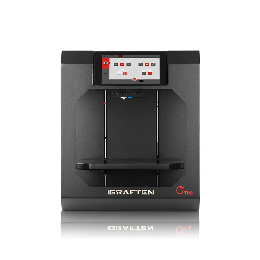 printer, 3d, white, the background, graften, they, technology HD wallpaper