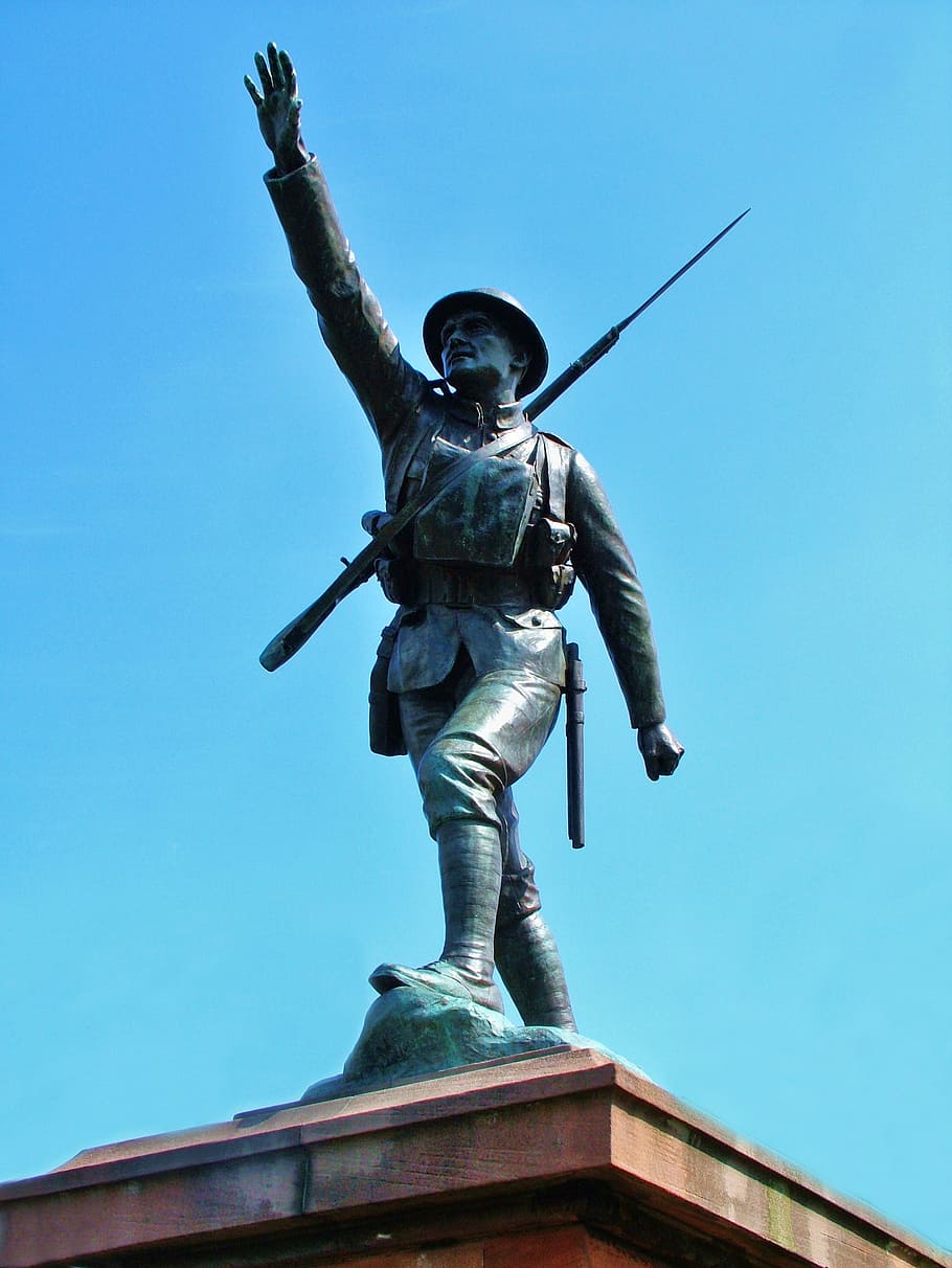 Soldier, Statue, War, History, Sculpture, historic, monument, HD wallpaper