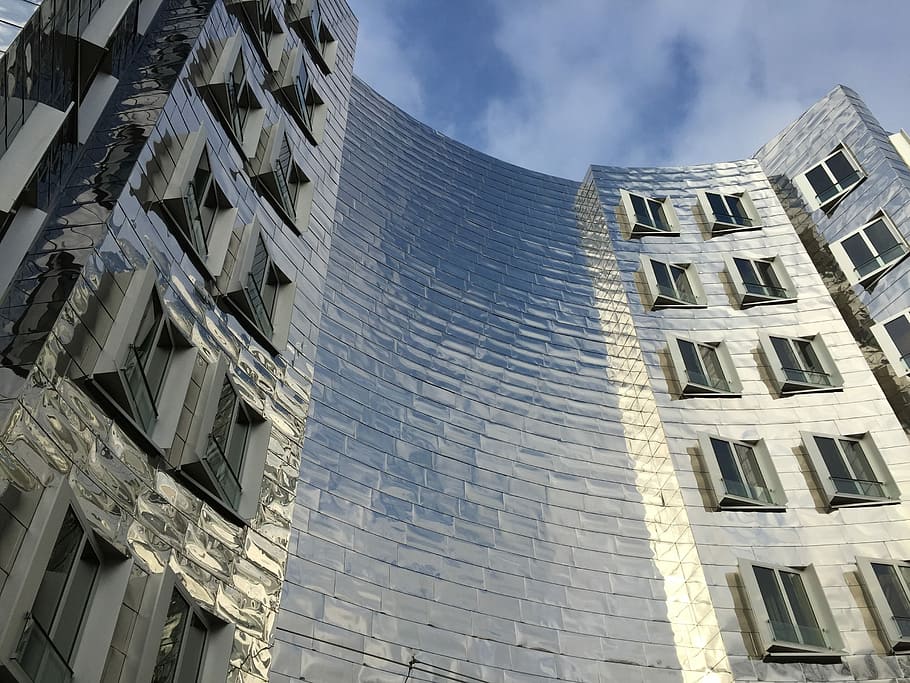 Architecture, Building, Facade, mirroring, düsseldorf, germany HD wallpaper
