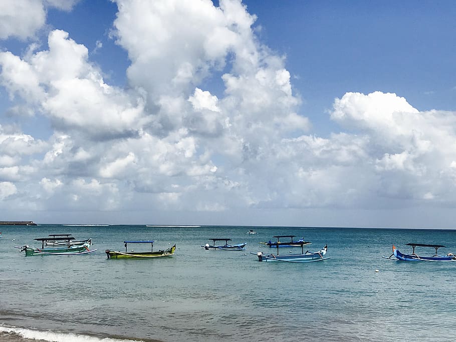 bali, indonesia, sea, nautical Vessel, beach, nature, summer HD wallpaper