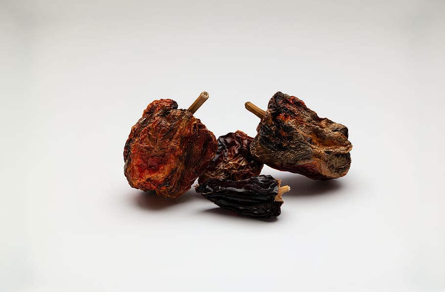 paprika, dried, dry, studio shot, food, food and drink, white background HD wallpaper