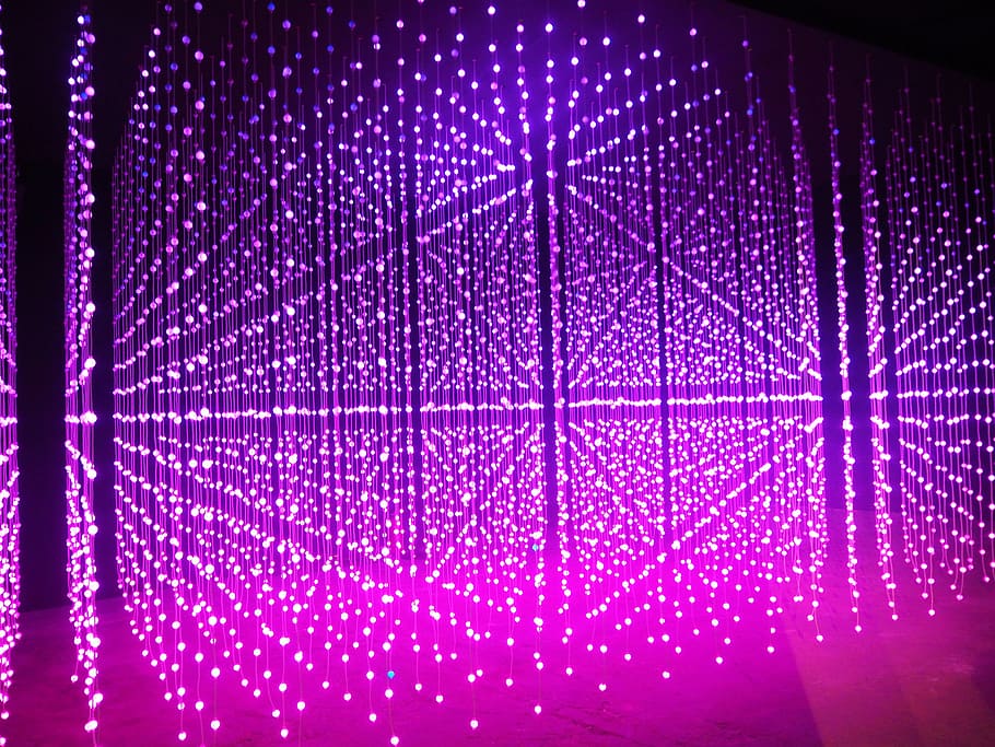 Pattern, Light, Color, Structure, Braid, purple, abstract, illuminated HD wallpaper