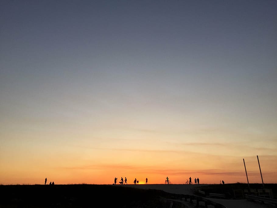 sunset, landscape, nature, sky, sunset landscape, outdoors HD wallpaper
