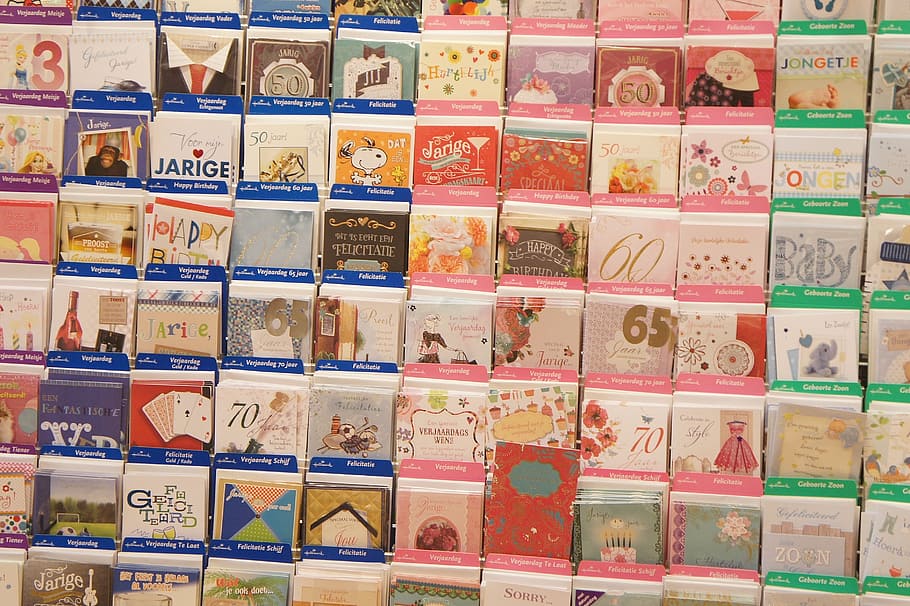 cards, figures, colorful, post, large group of objects, communication HD wallpaper
