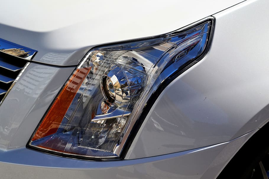 cadillac, 2017, xt5, crossover, crystal white, tricoat, headlamp HD wallpaper