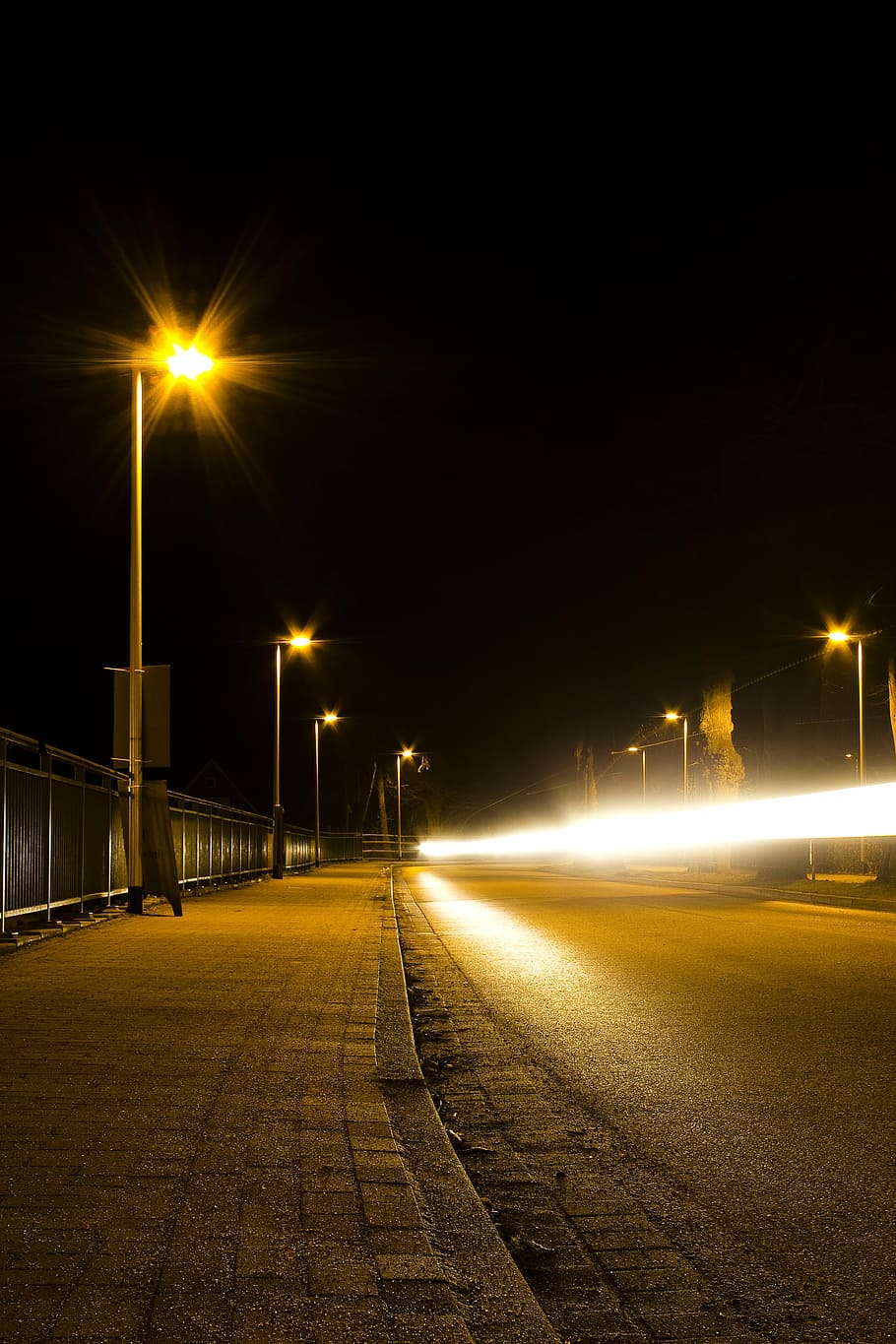 HD wallpaper: street at night, road, light in the night, ray of light, long  exposure | Wallpaper Flare