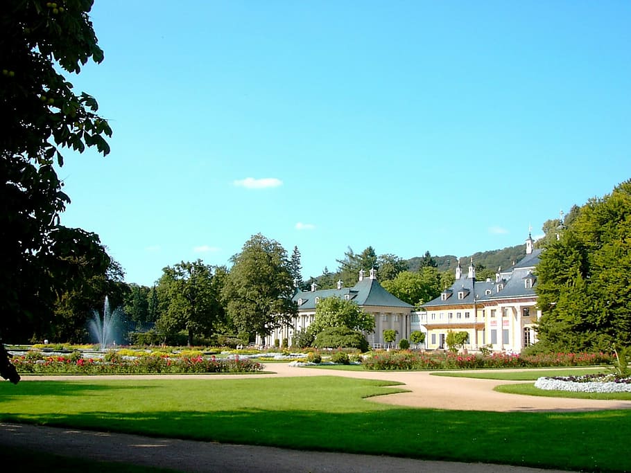castle, pillnitz, mountain palace, pleasure garden, park, dresden