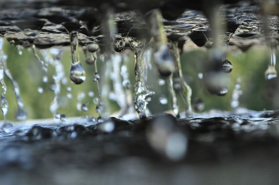 Water, Drops, Wet, Clear, Clean, liquid, motion, pattern, splashing HD wallpaper