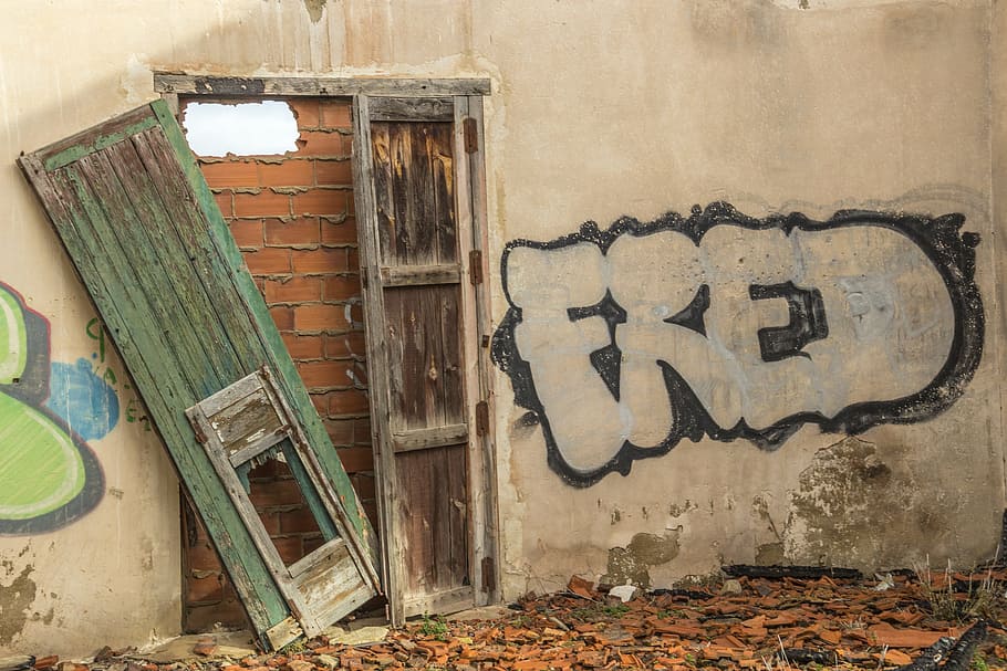 old, abandoned, unclean, wall, vintage, architecture, retro HD wallpaper