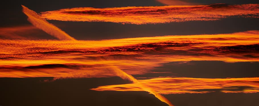 time lapse photography of flames, Nature, Sky, Clouds, Cloudy HD wallpaper