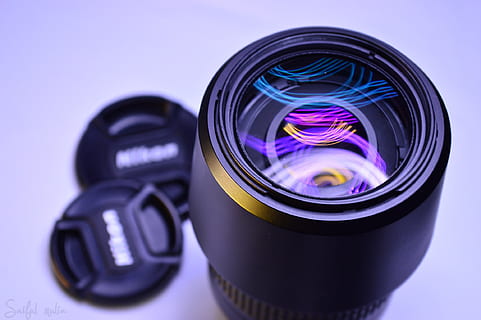 black Nikon DSLR camera lens, equipment, photography, film HD wallpaper