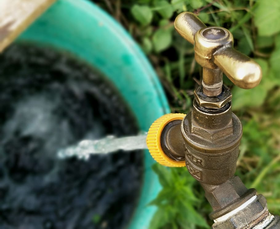 allotment, tap, water, running, watering, leak, leaking, metal HD wallpaper