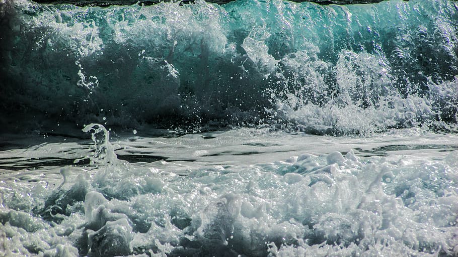 body wave of water, sea, shore, beach, splash, foam, spray HD wallpaper