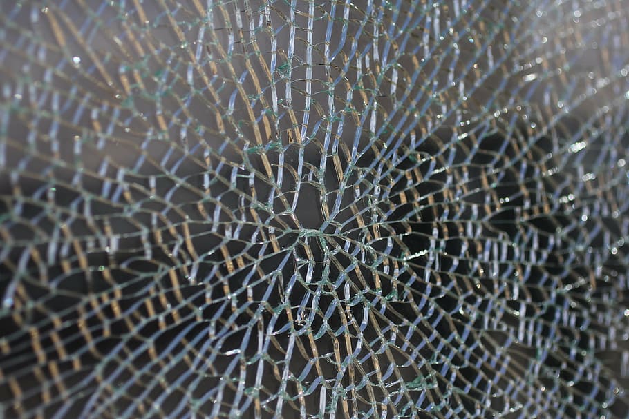 glass, rip, crack, backgrounds, full frame, abstract, damaged HD wallpaper