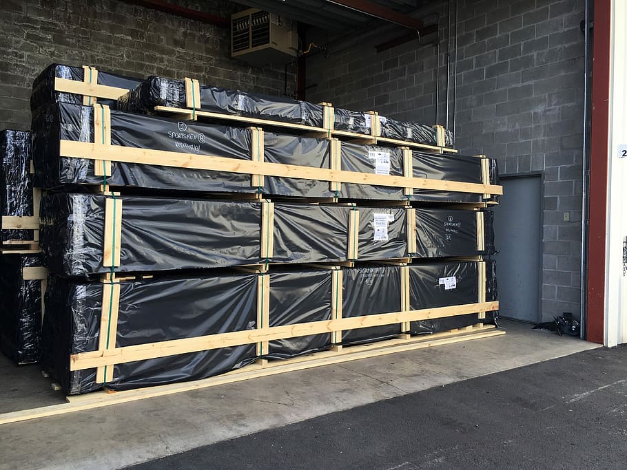 Parcel, Wood, Freight, warehouse, industry, distribution warehouse HD wallpaper