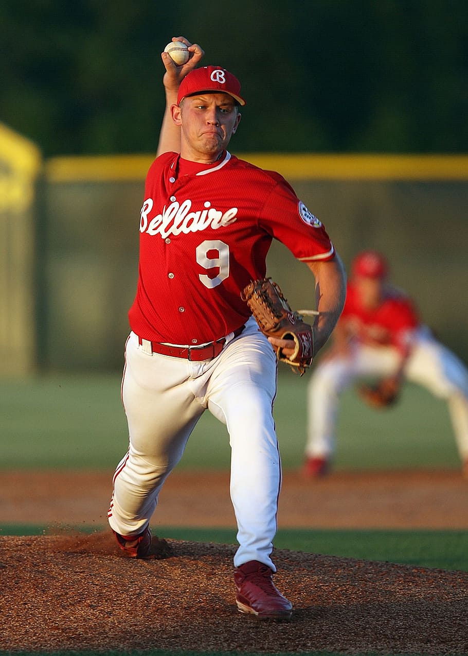 baseball, pitcher, pitching, action, throwing, sport, athlete HD wallpaper