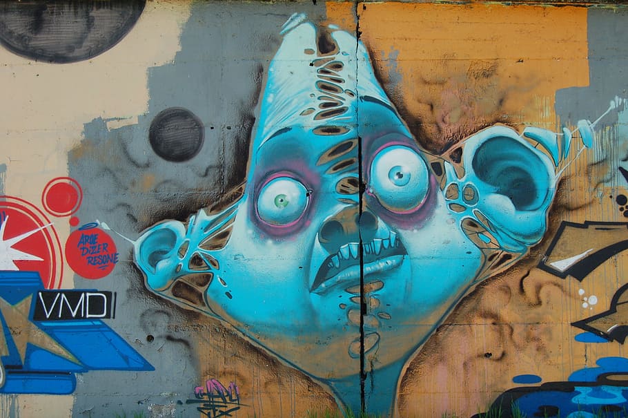 wall, art, mural, painting, graffiti, day, no people, creativity HD wallpaper