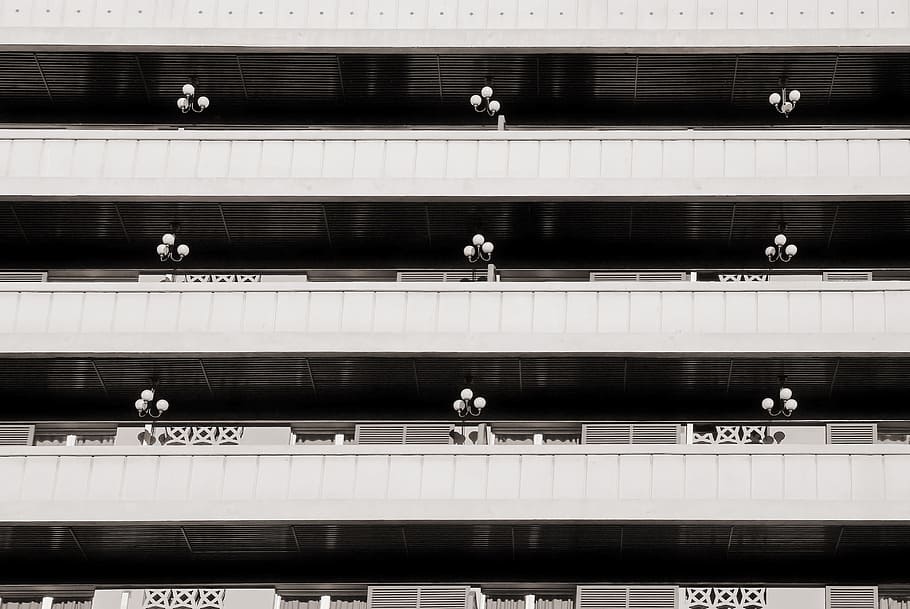 Building, Facade, Residence, architecture, residential, barcelona HD wallpaper