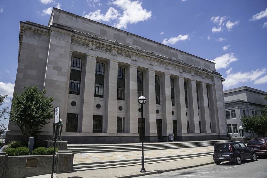 Streetside View at the Tennessee Supreme Court in Nashville, architecture, HD wallpaper