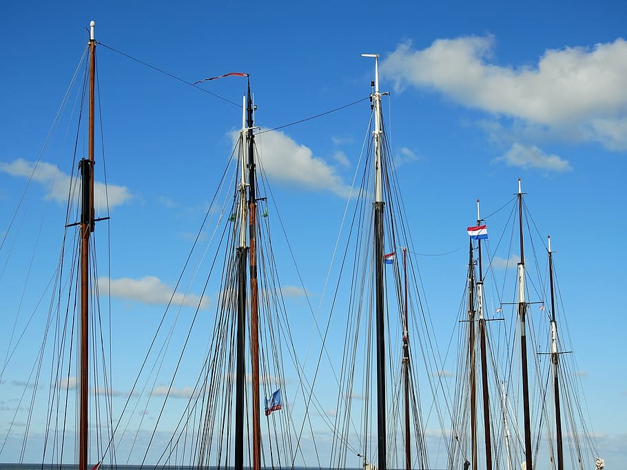 ship, boot, sea, channel, port, north sea, friesland, holland HD wallpaper