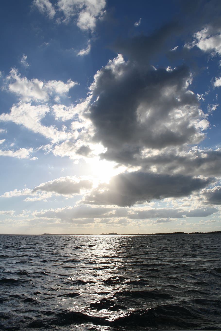 sunshine, water, ocean, beach, clouds, sky, power, beauty, sea HD wallpaper