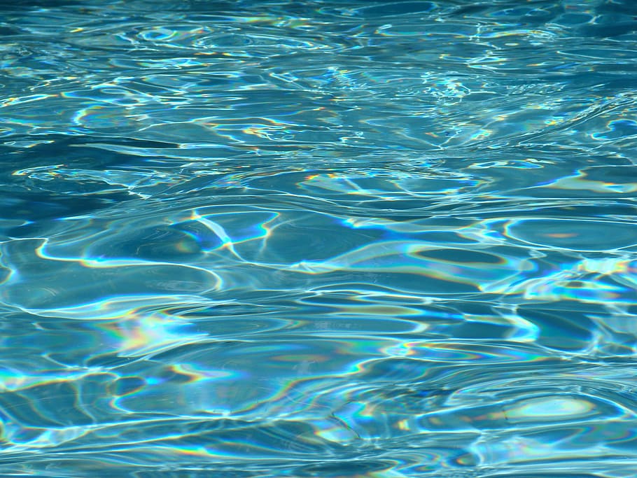 Water, Cool, Blue, backgrounds, full frame, swimming pool, rippled HD wallpaper