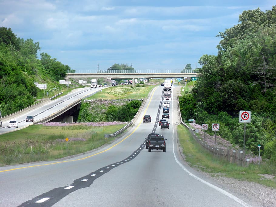 Highway 403 outside of Brantford, Ontario, Canada, clouds, photos HD wallpaper