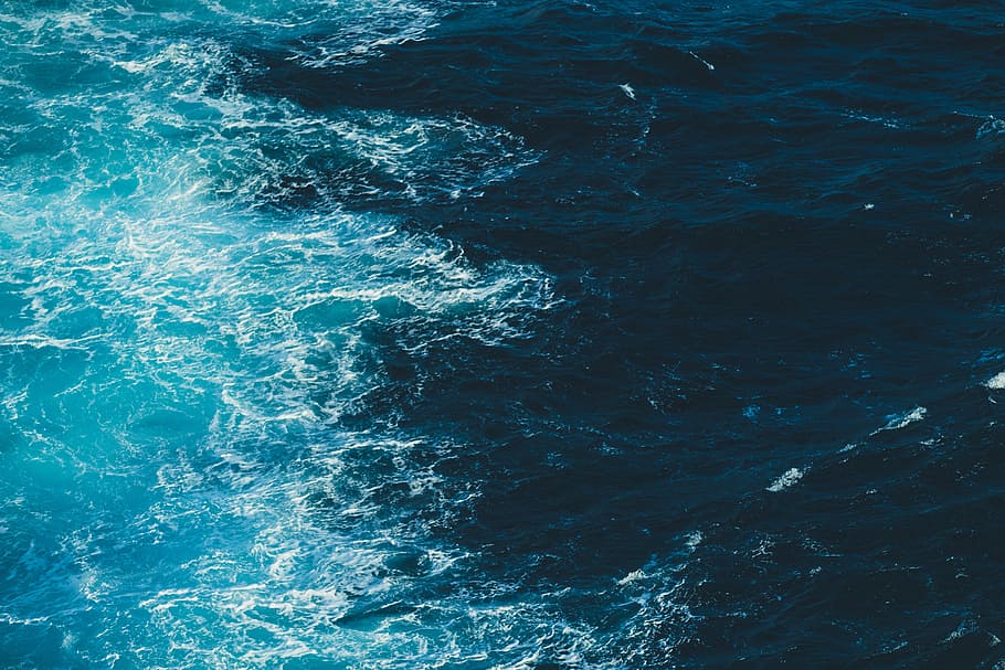 body of water, waves, blue, ocean, sea, beach, vacation, sand HD wallpaper