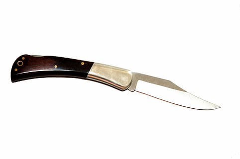 photo of black handled flip knife, pocket knife, blade, sharp HD wallpaper