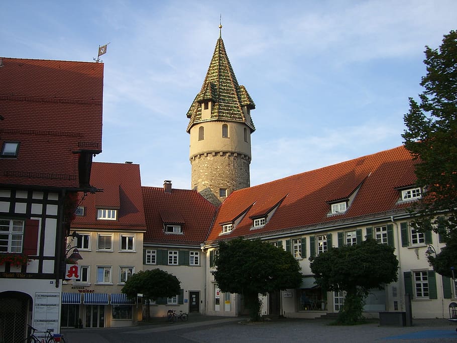 Ravensburg, Middle Ages, Tower, pointed, downtown, history HD wallpaper