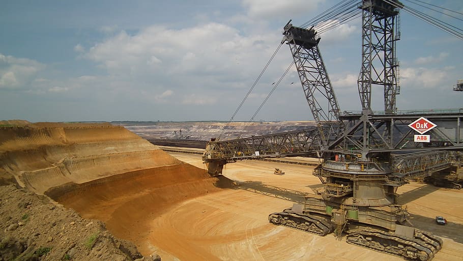 Garzweiler, Open Pit Mining, bucket wheel excavators, brown coal