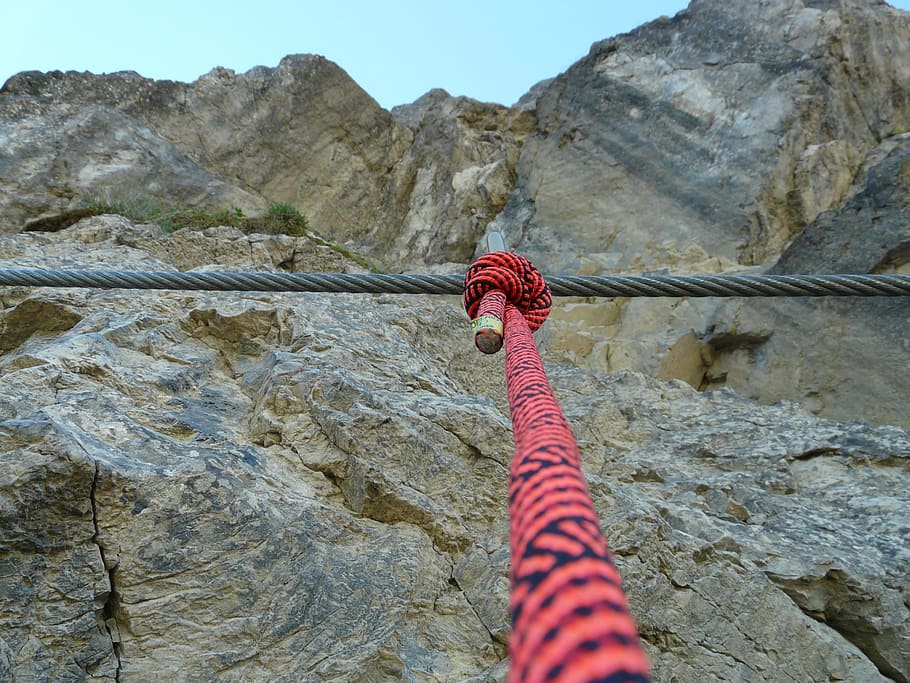 Wire Rope, Backup, Security, bergsport, climbing, via ferrata HD wallpaper