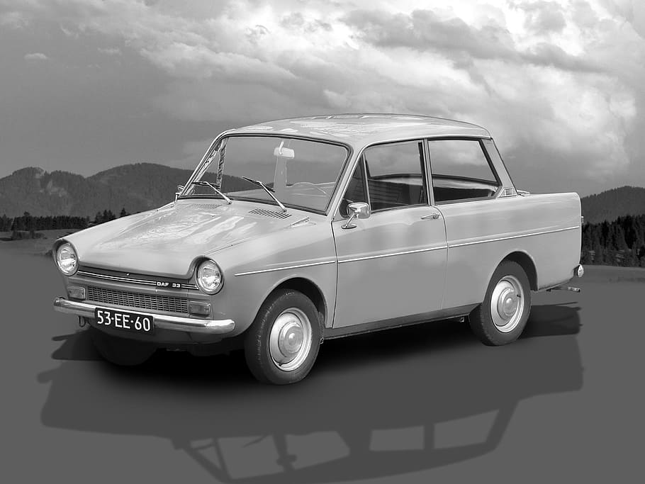 daf, daf 33, daffodil, car, dutch car brand, automotive, oldtimer HD wallpaper