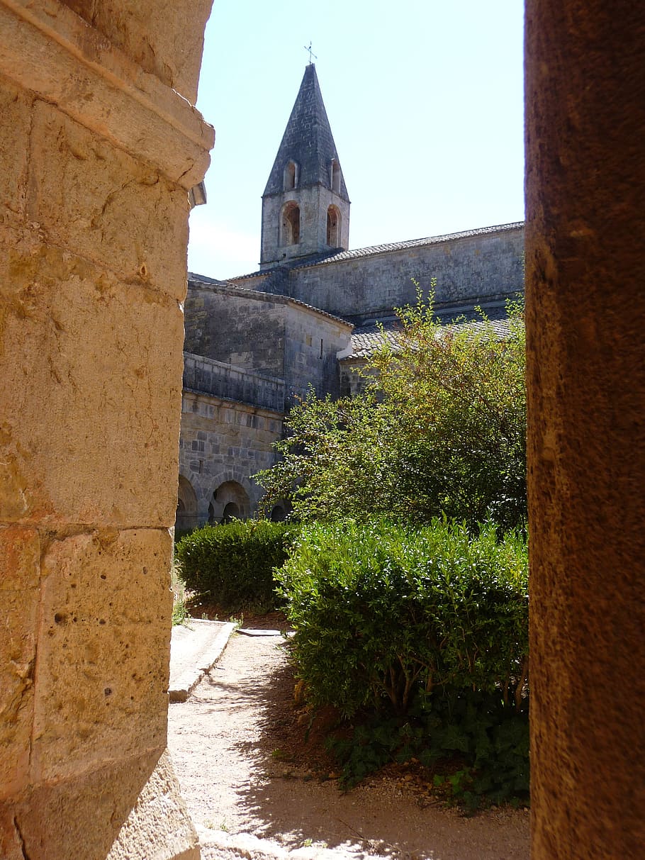 monastery, religion, architecture, monk, building, cloister HD wallpaper