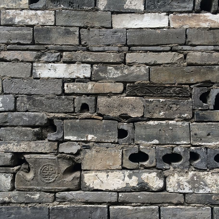 brick, wall, pattern, texture, backgrounds, full frame, no people HD wallpaper
