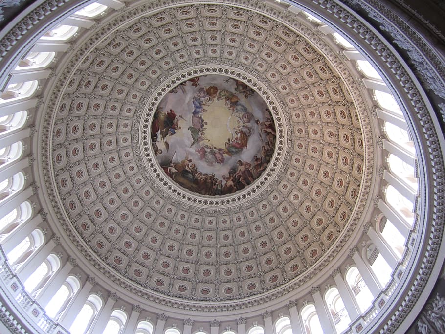 dome, architecture, building, landmark, travel, capitol, government HD wallpaper