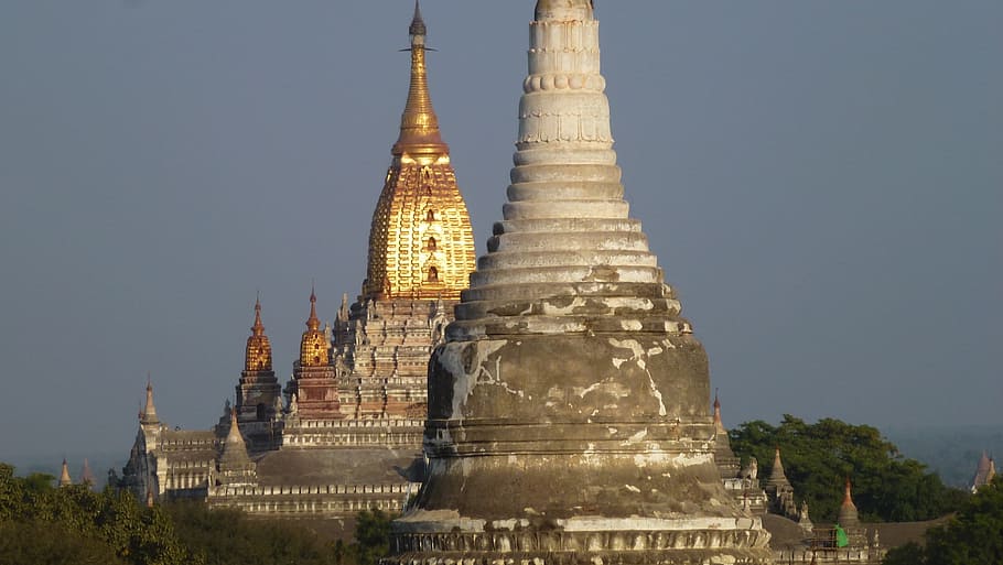 Myanmar, Bagan, Temples, Architecture, building, landmark, city HD wallpaper