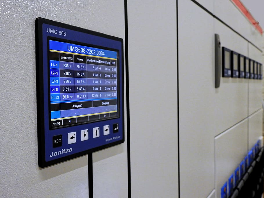 Switchgear, Control Cabinet, electro distributor, elektrik HD wallpaper