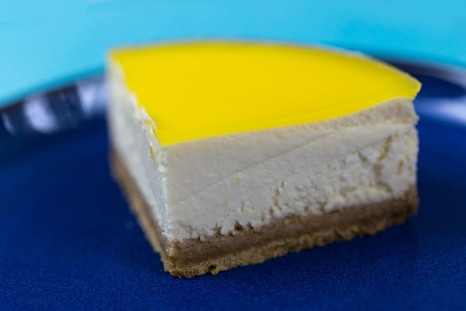 cheesecake, lemon, dessert, desserts, food, sweet, cakes, slice HD wallpaper