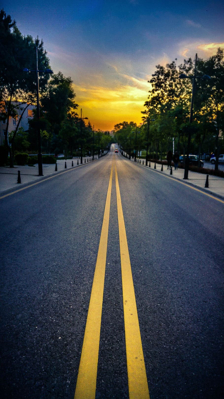 Itu, School, Istanbul, Sunset, Turkey, sky, clouds, solar, street HD wallpaper