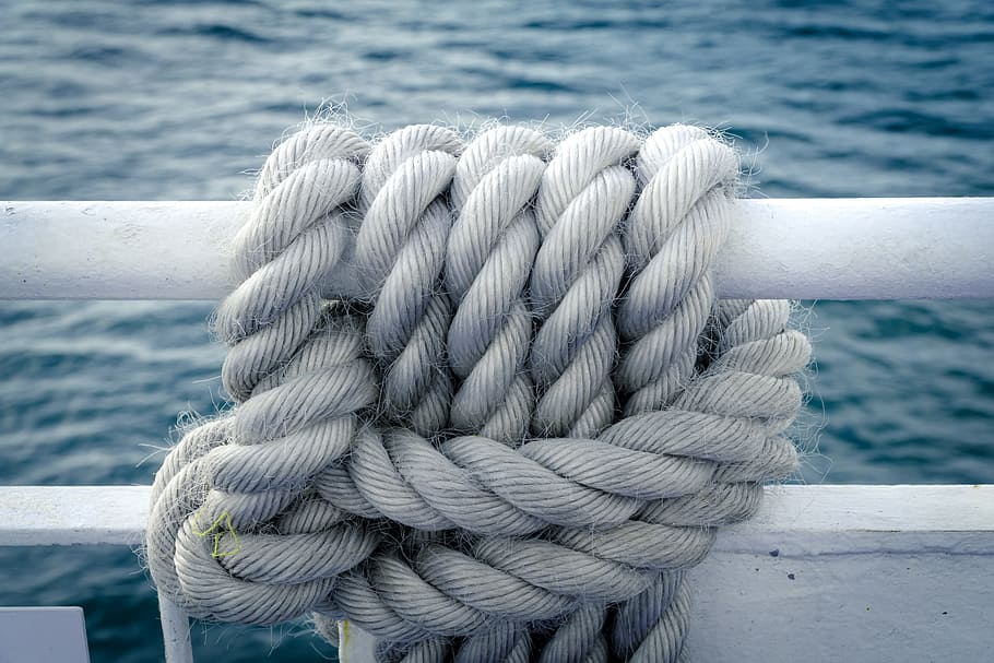 rope on boat, Knitting, Knot, Navy, Connection, close up, knotted HD wallpaper
